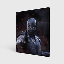 Холст квадратный Нуб Сайбот и искры, цвет: 3D-принт