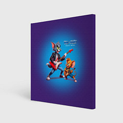 Холст квадратный Guitarists Tom and Jerry - heavy metal, цвет: 3D-принт