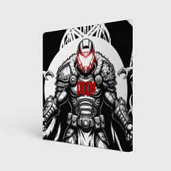 Картина квадратная Doom dark ages doom guy
