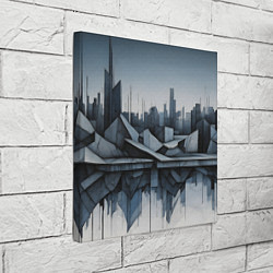Холст квадратный Небоскребы и скалы, цвет: 3D-принт — фото 2