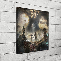 Холст квадратный Экспедиция Clair Obscur expedition 33, цвет: 3D-принт — фото 2