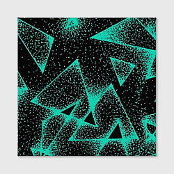 Холст квадратный The triangle is light blue, цвет: 3D-принт — фото 2