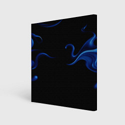 Холст квадратный Color blue abstraction, цвет: 3D-принт