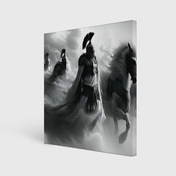 Холст квадратный Спартанская армия, цвет: 3D-принт