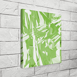 Холст квадратный Color white green, цвет: 3D-принт — фото 2