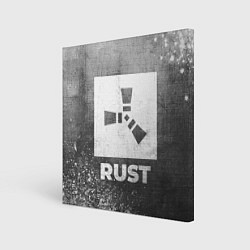 Картина квадратная Rust - grey gradient