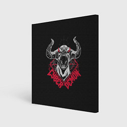 Картина квадратная Cyber demon doom