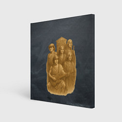 Холст квадратный ACDC старинный памятник группе, цвет: 3D-принт