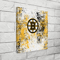 Холст квадратный Boston Bruins NHL white, цвет: 3D-принт — фото 2