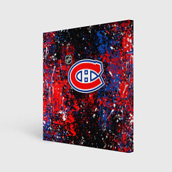 Картина квадратная Montreal Canadiens NHL black