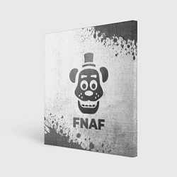 Холст квадратный FNAF - white gradient, цвет: 3D-принт