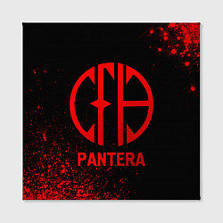Холст квадратный Pantera - red gradient, цвет: 3D-принт — фото 2