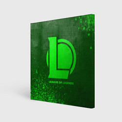 Картина квадратная League of Legends - green gradient