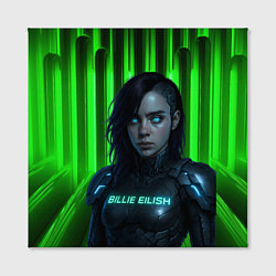 Холст квадратный Билли Айлиш космический костюм, цвет: 3D-принт — фото 2