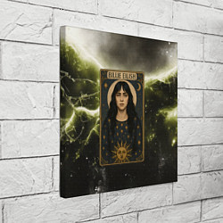 Холст квадратный Карта с Билли Айлиш, цвет: 3D-принт — фото 2