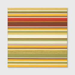 Холст квадратный Горизонтальные полосы, цвет: 3D-принт — фото 2
