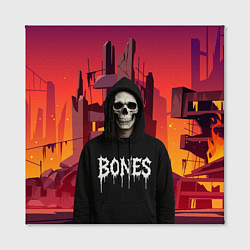 Холст квадратный Bones скелет, цвет: 3D-принт — фото 2