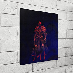 Холст квадратный Мифический воин в неоновом свете, цвет: 3D-принт — фото 2
