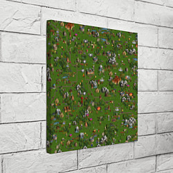 Холст квадратный Земли Сопряжения - Герои 3, цвет: 3D-принт — фото 2