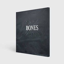 Картина квадратная Bones разбитое стекло