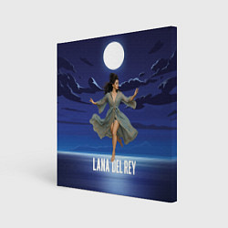 Картина квадратная Lana Del Rey танцует под луной