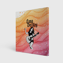 Картина квадратная Lana Del Rey в образе гитаристки