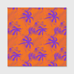 Холст квадратный Palm orange, цвет: 3D-принт — фото 2