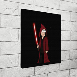 Холст квадратный Рик - тёмная сторона силы, цвет: 3D-принт — фото 2