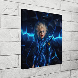 Холст квадратный Леди Гага женщина молния, цвет: 3D-принт — фото 2