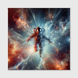 Холст квадратный Космонавт в космической туманности, цвет: 3D-принт — фото 2