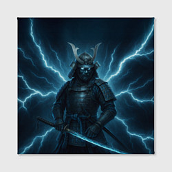 Холст квадратный Электросамурай, цвет: 3D-принт — фото 2