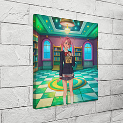 Холст квадратный Дандадан Сиратори Айра хочет обнимашек, цвет: 3D-принт — фото 2