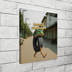 Холст квадратный Boneca Ambalabu мем, цвет: 3D-принт — фото 2