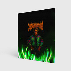 Холст квадратный XXXTentacion hardcore, цвет: 3D-принт