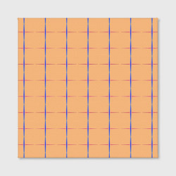 Холст квадратный Color beige blue cross, цвет: 3D-принт — фото 2