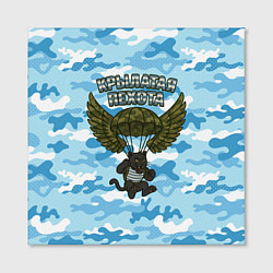 Холст квадратный Крылатая пехота - пантера, цвет: 3D-принт — фото 2