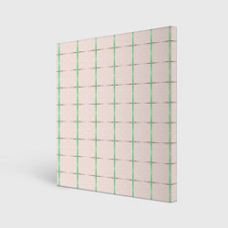 Холст квадратный Color white stripes, цвет: 3D-принт