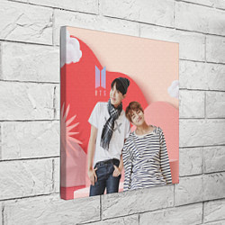 Холст квадратный BTS объемный фон сцены, цвет: 3D-принт — фото 2