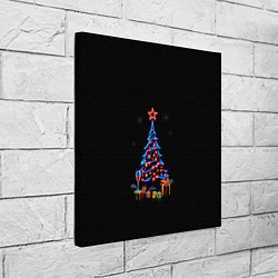 Холст квадратный New year, цвет: 3D-принт — фото 2