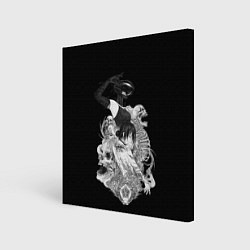 Холст квадратный Резе демон бомба Человек бензопила, цвет: 3D-принт