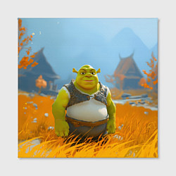 Холст квадратный Шрек в поле, цвет: 3D-принт — фото 2