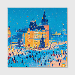 Холст квадратный Московские новогодние каникулы, цвет: 3D-принт — фото 2