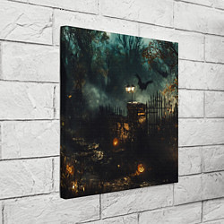 Холст квадратный Ночь тыкв и теней, цвет: 3D-принт — фото 2