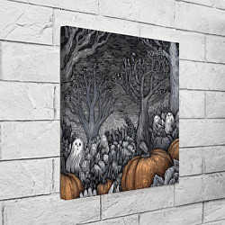 Холст квадратный Осенние шалости духов, цвет: 3D-принт — фото 2