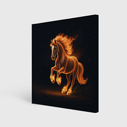 Картина квадратная Китайский огненный жеребец
