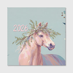 Холст квадратный 2026 Лошадка символ года, цвет: 3D-принт — фото 2
