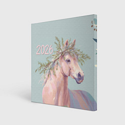 Картина квадратная 2026 Лошадка символ года