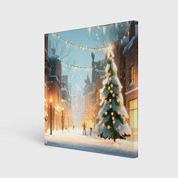 Картина квадратная Новогодняя елочка
