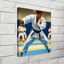 Холст квадратный Дзюдоист на татами, цвет: 3D-принт — фото 2