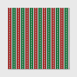 Холст квадратный Вязаный узор, цвет: 3D-принт — фото 2